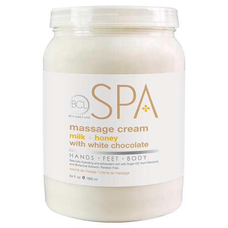 BCL SPA Massage Cream Milk + Honey with White Chocolate 64 oz (1.814 gr)