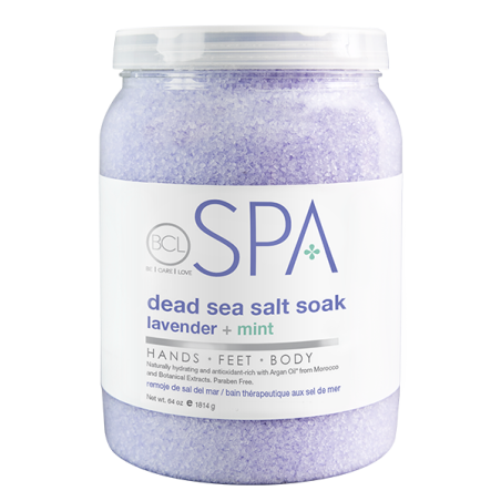 BCL SPA Dead Sea Salt Soak Lavender + Mint 64 oz (1.814 gr)